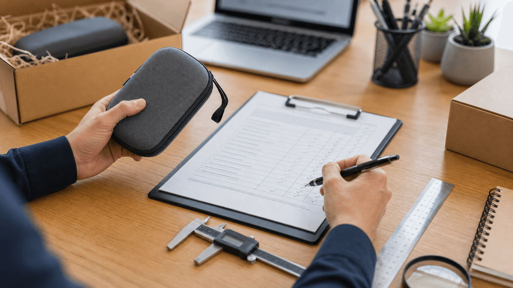 Produktcheckliste, Musterprodukt und Qualitätsprüfung für Onlinehändler